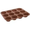 Silikoninė kepimo forma bandelėms, keksiukams, 12 vnt, 32,5x25 cm