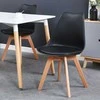 Šiuolaikinė Nantes DSW kėdė, juoda