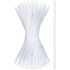 Skaidrių šiaudelių rinkinys po 50 vnt. 22 cm