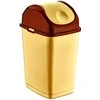 SLIM pakreipiamas konteineris 18 L - smėlio spalvos 290x235x461 mm