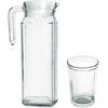 Stiklinės ir stiklinis ąsotis su dangteliu 1,1 l / 190 ml 5 vnt.