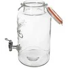 Stiklinis gėrimų indas su čiaupu, 6,7 l