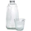Stiklinis grafinas su stiklu 1 l + 220 ml 2 vnt.
