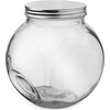 Stiklinis virtuvinis indas su dangteliu, indelis biriems produktams, makaronams, saldumynams, kavai, 3 l