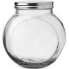 Stiklinis virtuvinis indas su dangteliu, indelis biriems produktams, makaronams, saldumynams, kavai, 3 l