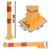 Sulankstomas parkavimo stulpas 60 cm su rakteliais