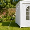 TENO baltas sodo paviljonas su langais 3x3 m