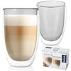 Termo stiklinės su dviguba sienele kavai latte DOUBLE 460 ml 2 vnt.