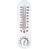 Termometras su higrometru, išorinis, vidinis, baltas, 23 cm