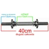 TIESUS TRUMPAS KAKLAS 40 cm SU spaustukais, SKERSMENS 25 mm EB FIT