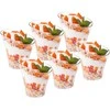 Tiramisu panna cotta desertiniai puodeliai / mini konteinerių rinkinys 6 vnt. 180 ml