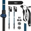 TK8601 MĖLYNAI ALUMINIUMINIAI TREKING POLAI NILS