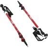 TK8601 RAUDONA ALUMINIUMO TREKING POLAI NILS