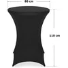 Užvalkalas juodam kokteilių stalui, 80 cm