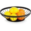 Vaisių ir daržovių krepšelis Metalinis juodas dekoratyvinis NAVA 28 cm