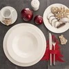 Veltinio stalo įrankių dėklas, Kalėdų eglutė, raudona, 2 vnt.