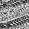 Vienvietis hamakas baltas ir juodas 200x80 cm