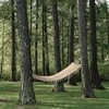 Vienvietis smėlio spalvos hamakas XXL 200x100 cm