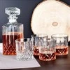 VILDE stiklinis grafinas ir viskio taurės 900 ml + 4x300 ml 5 vnt.