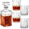VILDE stiklinis grafinas ir viskio taurės 900 ml + 4x300 ml 5 vnt.