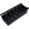 Virtuvės organizatoriaus konteineris prieskonių maišeliams juodas 30x13x8 cm