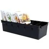 Virtuvės organizatoriaus konteineris prieskonių maišeliams juodas 30x13x8 cm