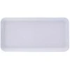 Virtuvės serviravimo padėklas stačiakampis 29,5x15 cm baltas