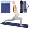 YM10 TPE YOGA MAT TAMSIAI MĖLYNAS HMS