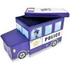 Žaislų konteineris Mėlynas policijos automobilis