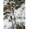 Žygio lazdos Reguliuojamos 5 dalių ACRA kamštinė rankena 115-135 cm