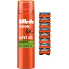 Gillette Fusion5 skutimosi peiliukai, 8 vnt. + Fusion gelis 200 ml