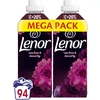 LENOR Audinių minkštiklis "Diamond Figs &amp; Lotus Flower" 2x987 ml (94 skalbimai)