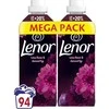LENOR Audinių Minkštiklis Diamond Figs &amp; Lotus Flower 2 x 987 ml (94 Skalbimai)
