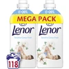 Audinių minkštiklis Lenor Sensitive Cotton Fresh, 2x1,239 l (118 Skalbimų)