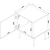 Cama Meble 2 dalių naktinis staliukas ISLA 44,5x40x59 kašmyro matinė spalva