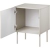 Cama Meble 2 dalių naktinis staliukas ISLA 44,5x40x59 kašmyro matinė spalva