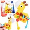 Jokomisiada 3-in-1 GIRAFFE sensory toy - sliding, dragging, pop it ZA5762