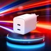 3Mk Protection 3mk Hyper Charger PD 45W GaN AVS QC4+ PPS AFC FCP DCP 2C Baltas