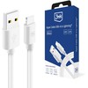 3MK Hyper Cable USB-A į Lightning 1.2m 5V/2.1A 12W baltos spalvos
