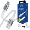 3Mk Protection 3mk Hyper Cable N-SERIES USB-C / Lightning 3m PD 3.0 9V/3A 27W - baltas