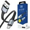 3Mk Protection 3mk Hyper Cable N-SERIES USB-A / MicroUSB 3m QC 3.0 5V/2A 10W - juodas