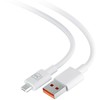 3MK Hyper kabelis USB-A - Micro USB1.2m 5V 2,4A baltos spalvos