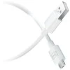 3MK Hyper kabelis USB-A - Micro USB1.2m 5V 2,4A baltos spalvos