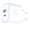 3Mk Protection Accessories - 3mk DualCharge 20W PD3.0 QC 3.0 PPS USB 1A1C Baltas