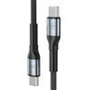 3Mk Protection Accessories - 3mk Hyper Cable N-SERIES C to C 1m PD 3.0 QC 3.0 48V/5A 240W Juodas
