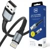 3Mk apsauga 3mk Hyper kabelis 3mk Hyper kabelis N serijos USB-A / Lightning 1m 5V/2.4A 12W / juodas