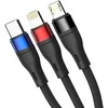 3Mk Protection 3mk Hyper Cable N-SERIES 3 in 1 USB-A / Lightning / Micro 1.2m 9V/2A 18W - juodas