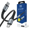3Mk Protection 3mk Hyper Cable N-SERIES USB-C / MicroUSB 1m QC 3.0 5V/2A 10W - juodas