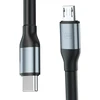 3Mk Protection 3mk Hyper Cable N-SERIES USB-C / MicroUSB 1m QC 3.0 5V/2A 10W - juodas