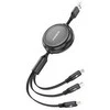 3w1 Foneng X113 1.1M Juodas Cable